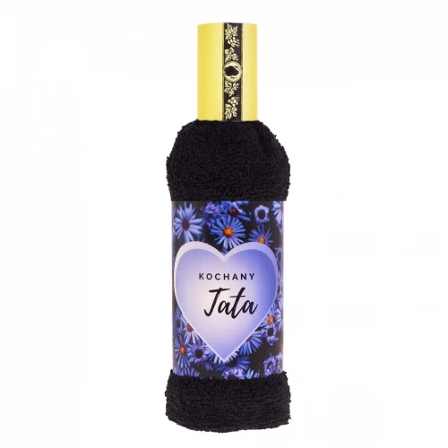 Ręcznik butelka (100x50) 074 - Kochany Tata (black)