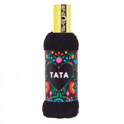 Ręcznik butelka (100x50) 076 - Tata (black)