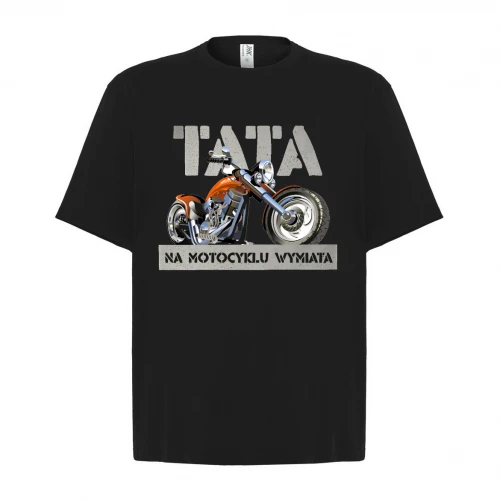 Koszulka NADRUK BH K024 - Tata na motocyklu wymiata